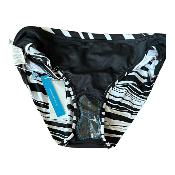 BLEU ROD BEATTIE New Wave Sarong Hipster Bottom - Black/White Size 8 NEW - Picture 12 of 15